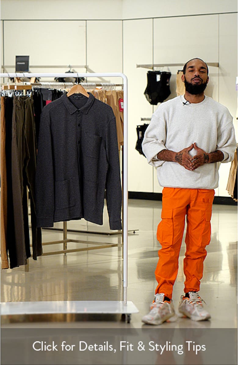 Lockhead Cotton Blend Knit Overshirt, sales video thumbnail