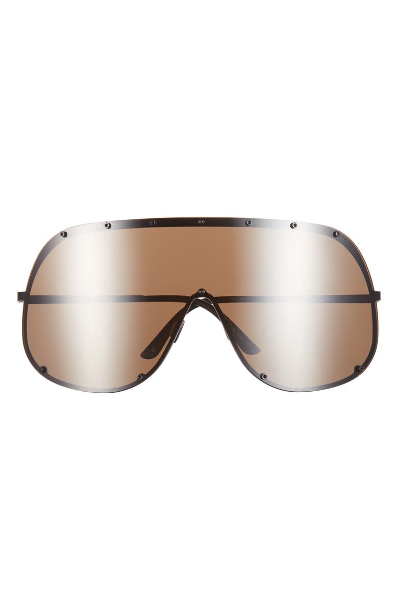 Rick Owens Shield Sunglasses, Main, color, 