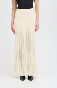 ICHI Ihboston SK2 Knit Maxi Skirt