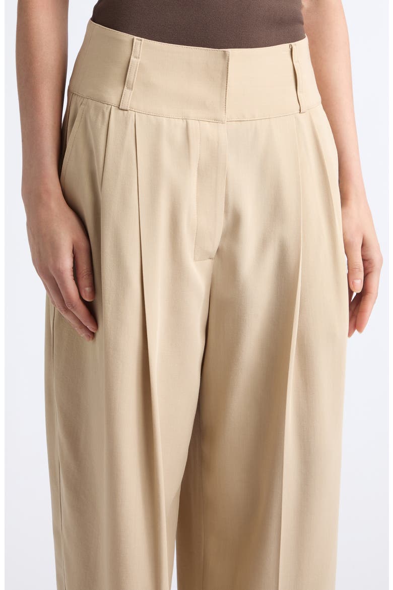 Draped Balloon Trousers, Alternate, color, OVERCAST BEIGE