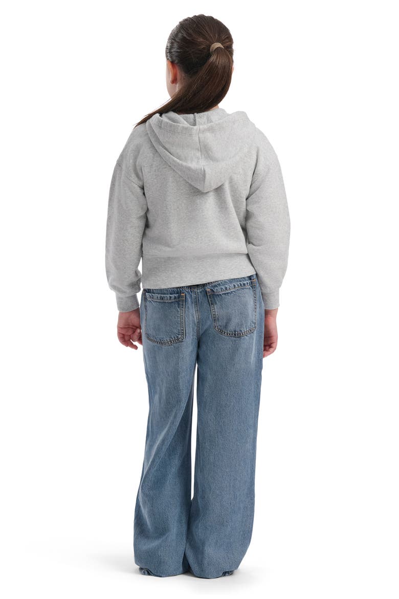 Kids' Dream Supersoft Zip-Up hoodie, Alternate, color, LIGHT HEATHER GREY