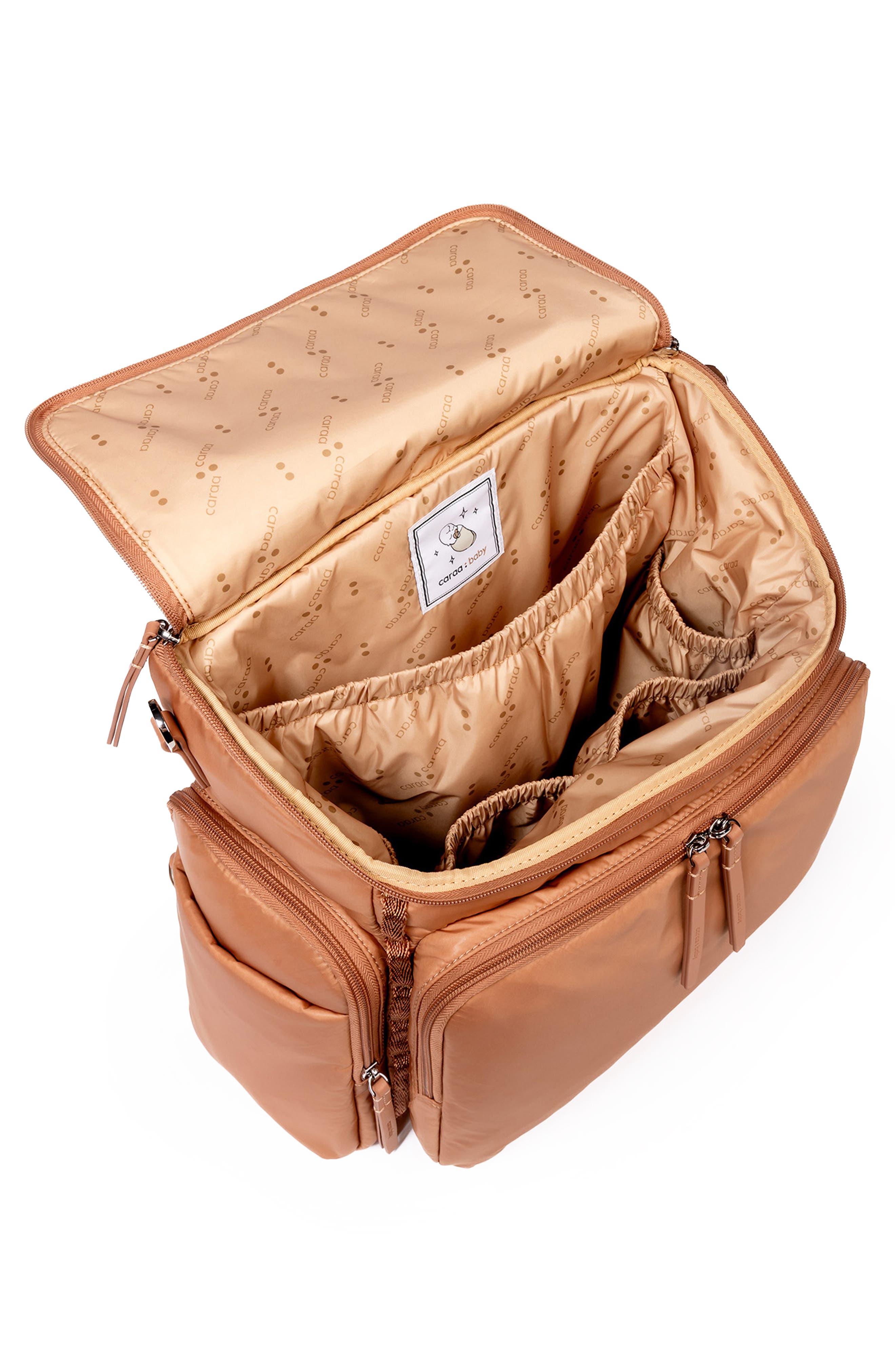 Caraa Large Baby Bag Diaper Bag, Alternate, color, Mocha Mousse - Brown Beige