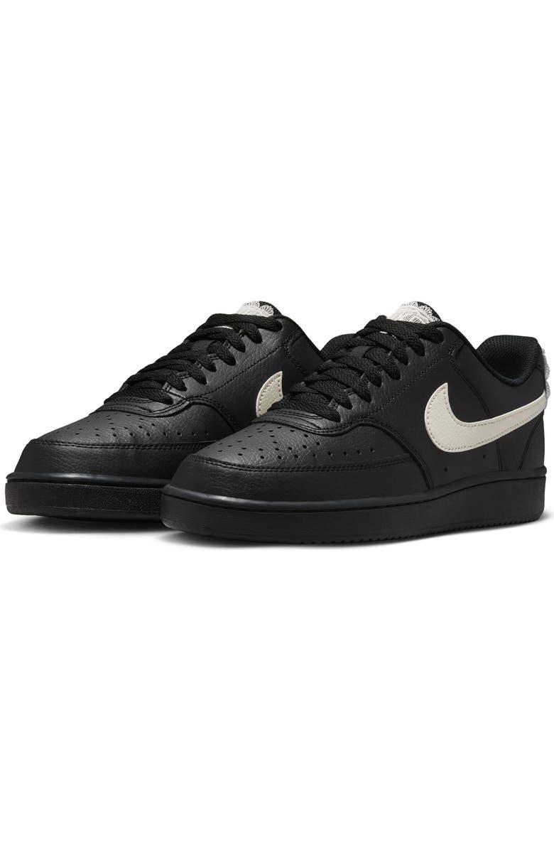Nike Court Vision Sneaker, Main, color, Black/ Pale Ivory