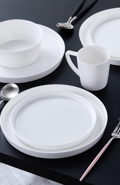 Stone Lain Madeline Bone China 16-piece Dinnerware Set In White