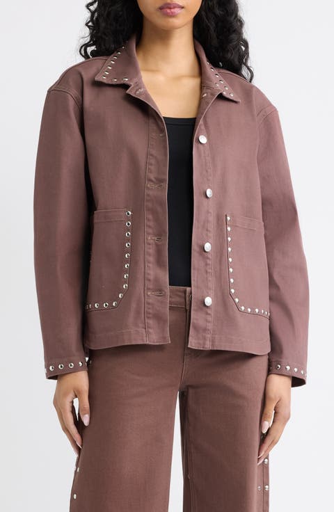 Studded Patch Pocket Jacket