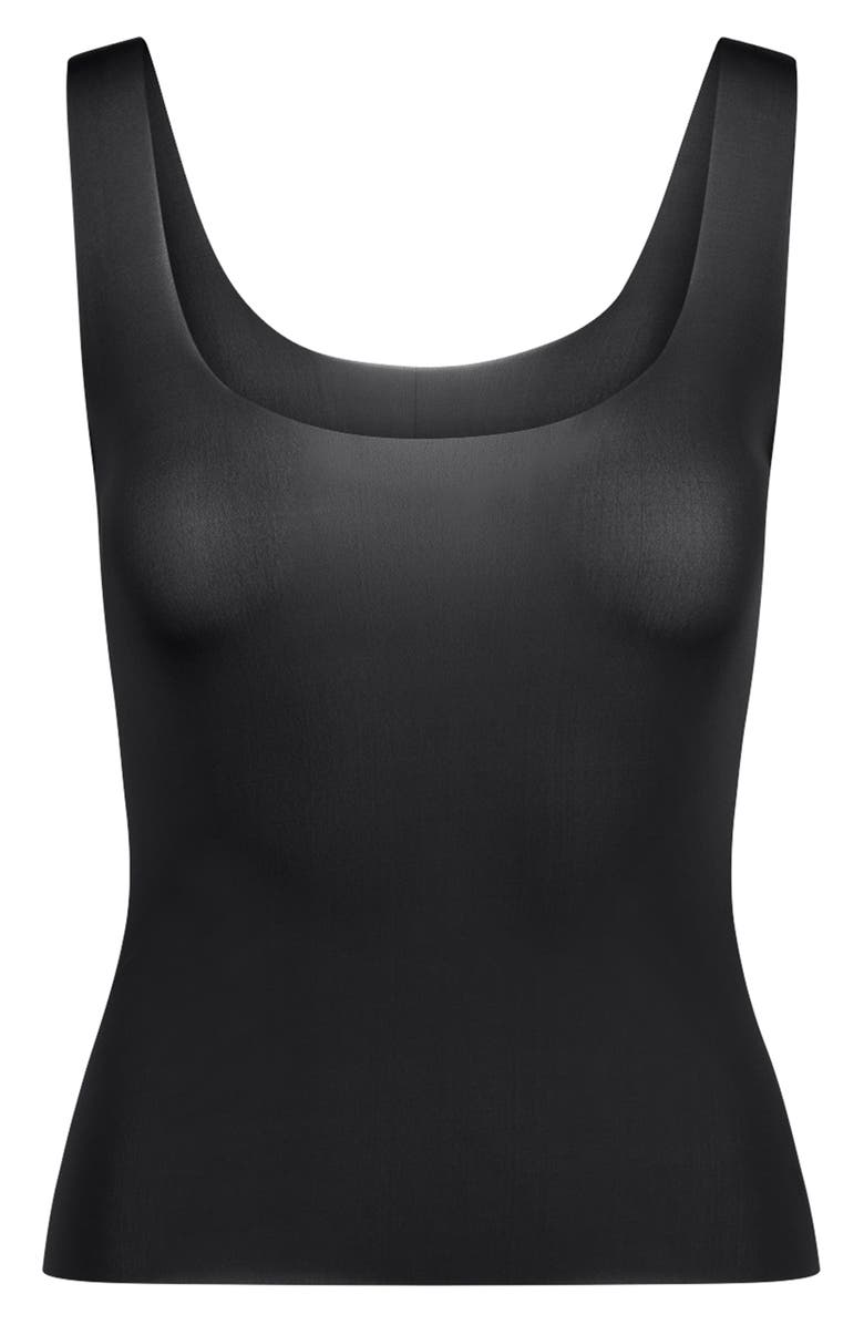 SKIMS Milky Sheer Tank, Alternate, color, Obsidian