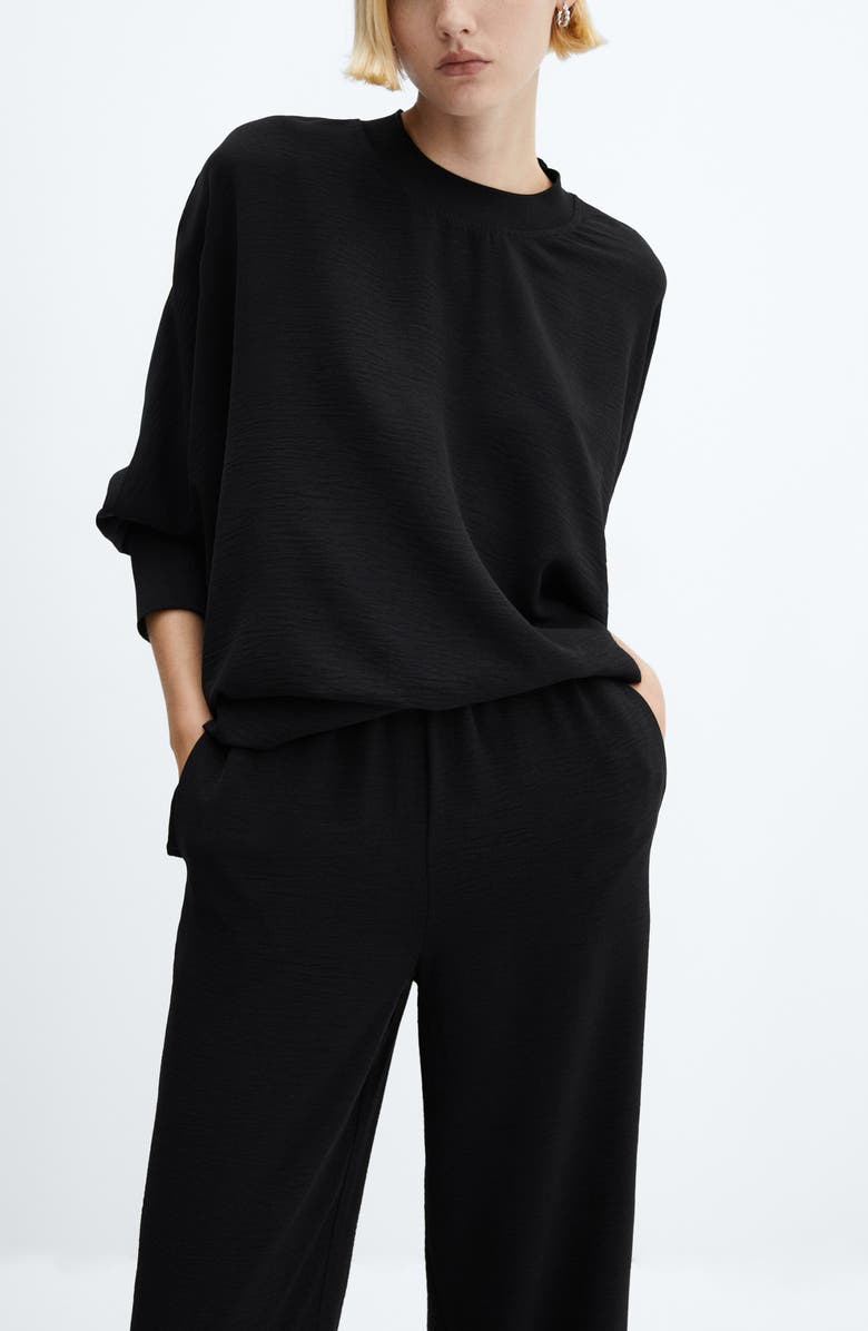 MANGO High Waist Straight Leg Pants, Alternate, color, 