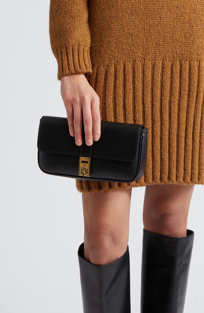 FERRAGAMO Archive Gancini Flap Crossbody Bag, Alternate, color,