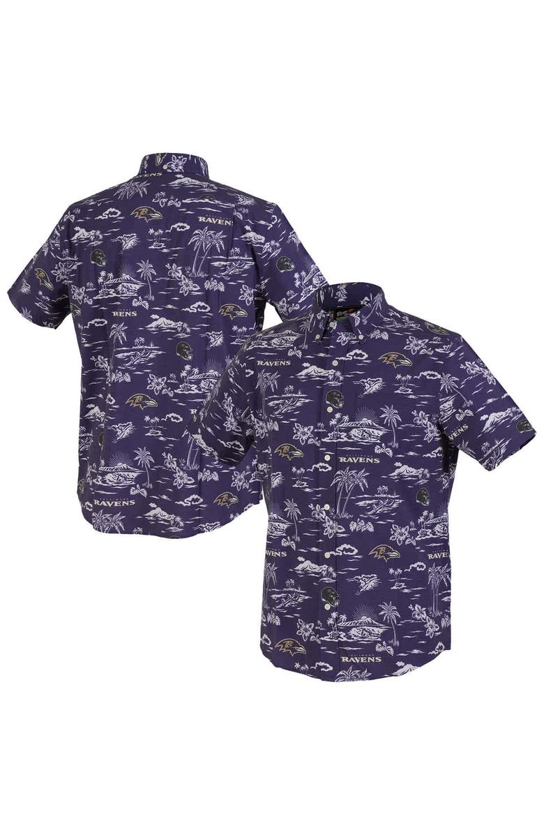 Reyn Spooner Men's Reyn Spooner Purple Baltimore Ravens Kekai Performance Button-Down Shirt, Alternate, color, Purple