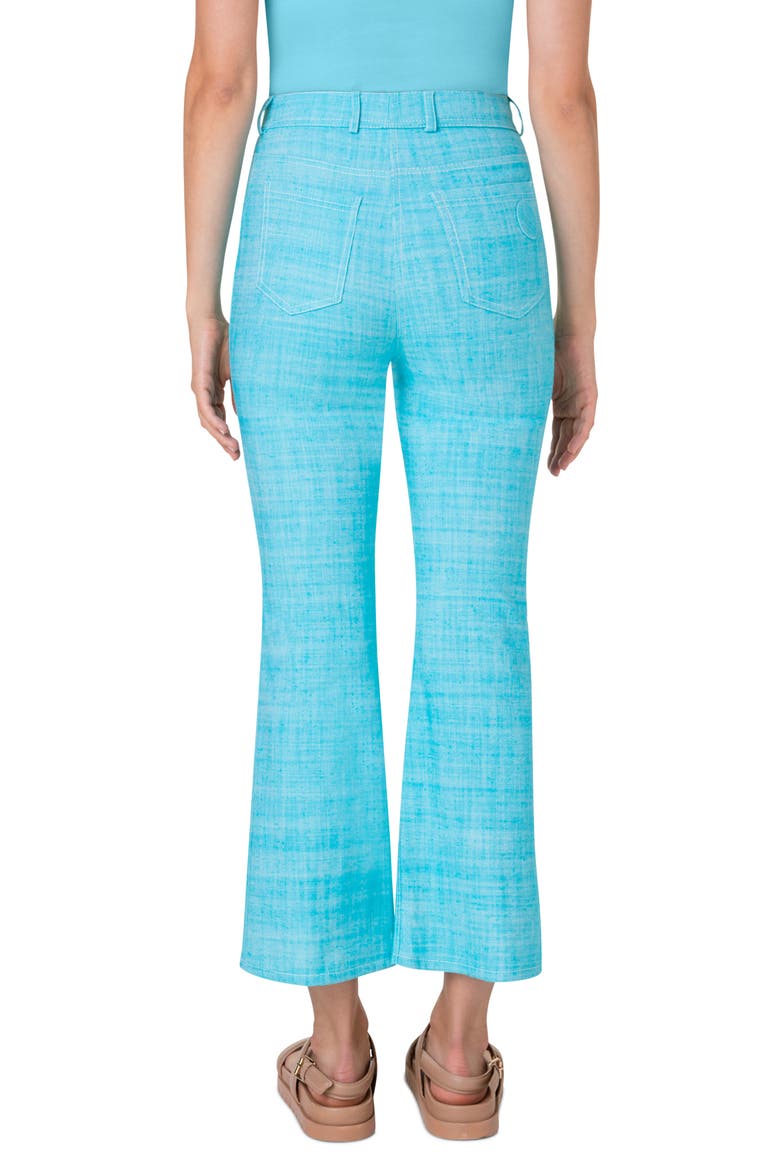 Cali Stretch Denim Crop Bootcut Jeans, Alternate, color, TURQUOISE