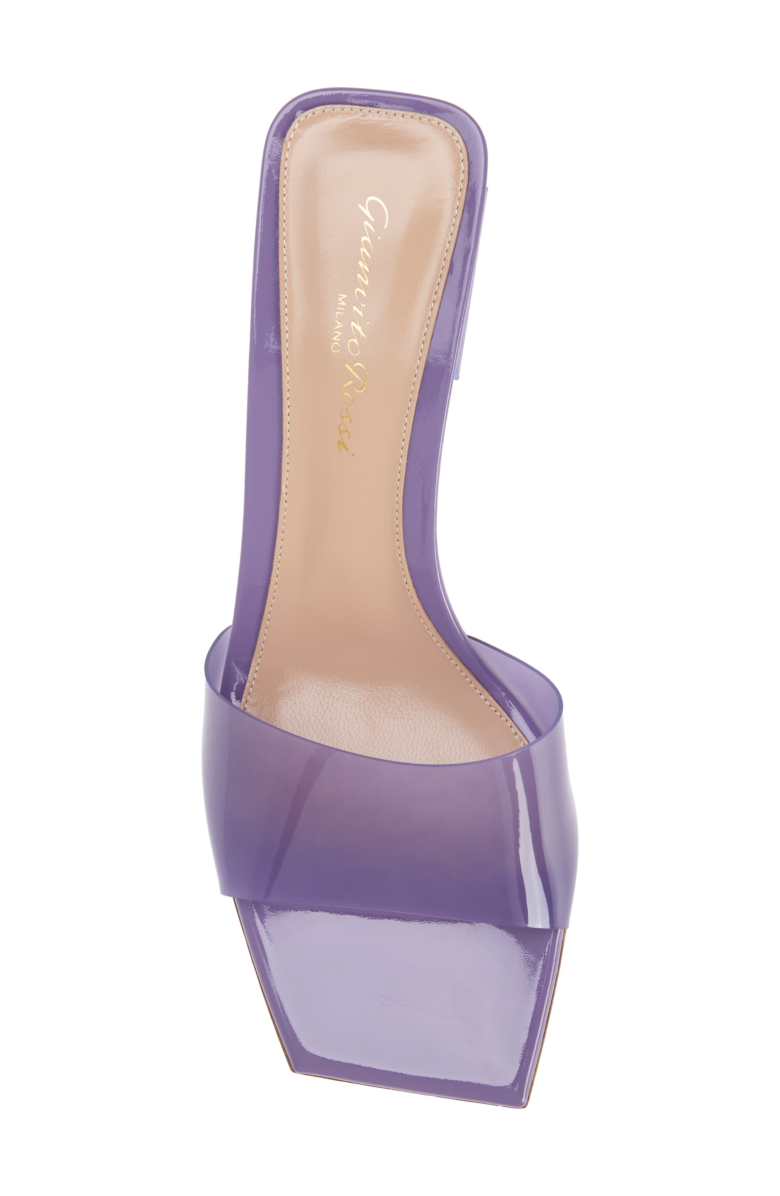 Clear Slide Sandal, Alternate, color, LAVENDER