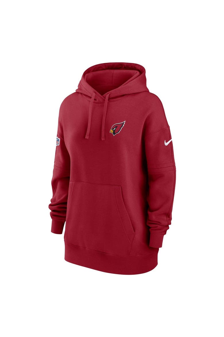 Women's Nike Cardinal Arizona Cardinals 2023 Sideline Club Fleece Pullover Hoodie, Alternate, color, Cardinal