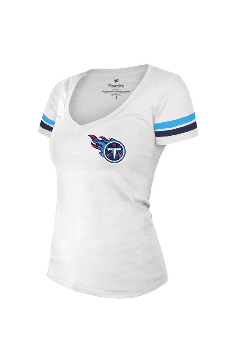 INDUSTRY RAG Women's Fanatics Branded Derrick Henry White Tennessee Titans Fashion Player Name & Number V-Neck T-Shirt, Alternate, color, 