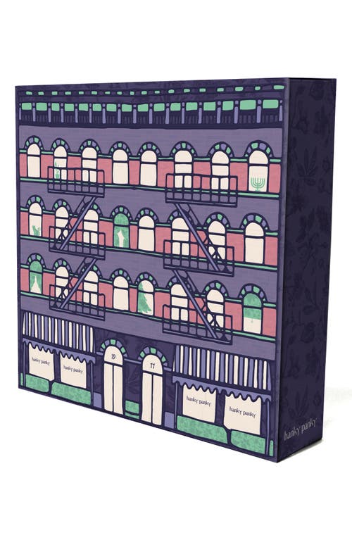 Hanky Panky Holiday Advent Calendar Assorted 25-pack Low Rise Thongs In Purple