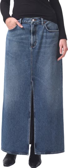 AGOLDE Leif Longline Denim Skirt | Nordstrom