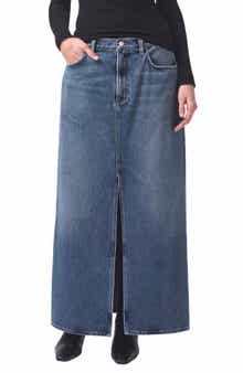 AGOLDE Leif Longline Denim Skirt