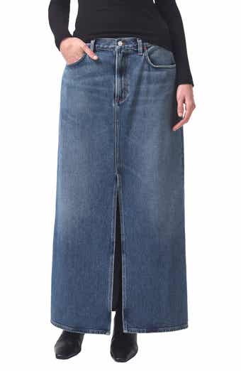 AGOLDE Leif Longline Denim Skirt