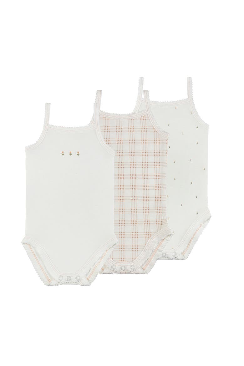 Floral Plaid Collection - Modal Cotton Blend Undershirts 3 Pack, Main, color, Pink