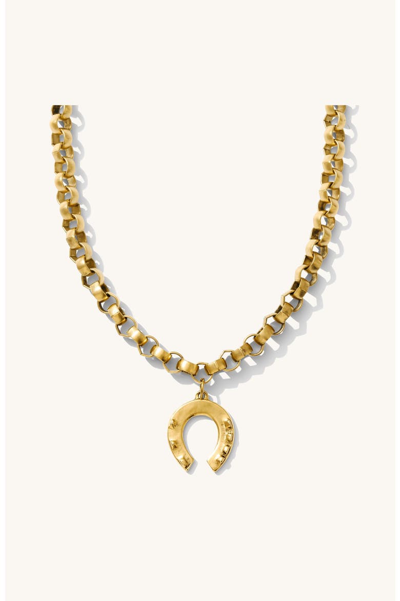 Lucky Me Necklace, Main, color, Gold