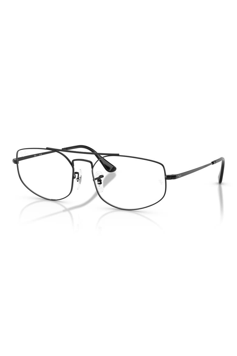 56mm Irregular Optical Glasses, Alternate, color, BLACK