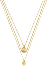 COACH Heritage Charms Spinning Coin Pendant Necklace