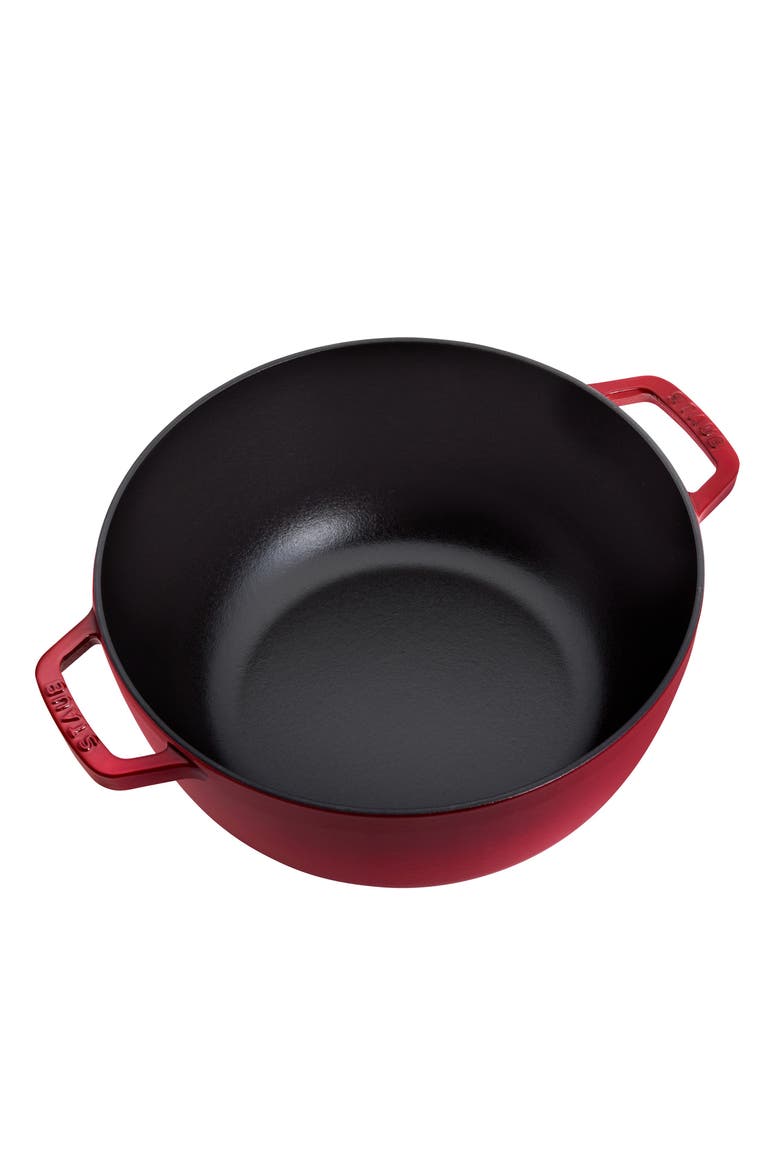 5-Quart Enameled Cast Iron Cocotte, Alternate, color, CHERRY