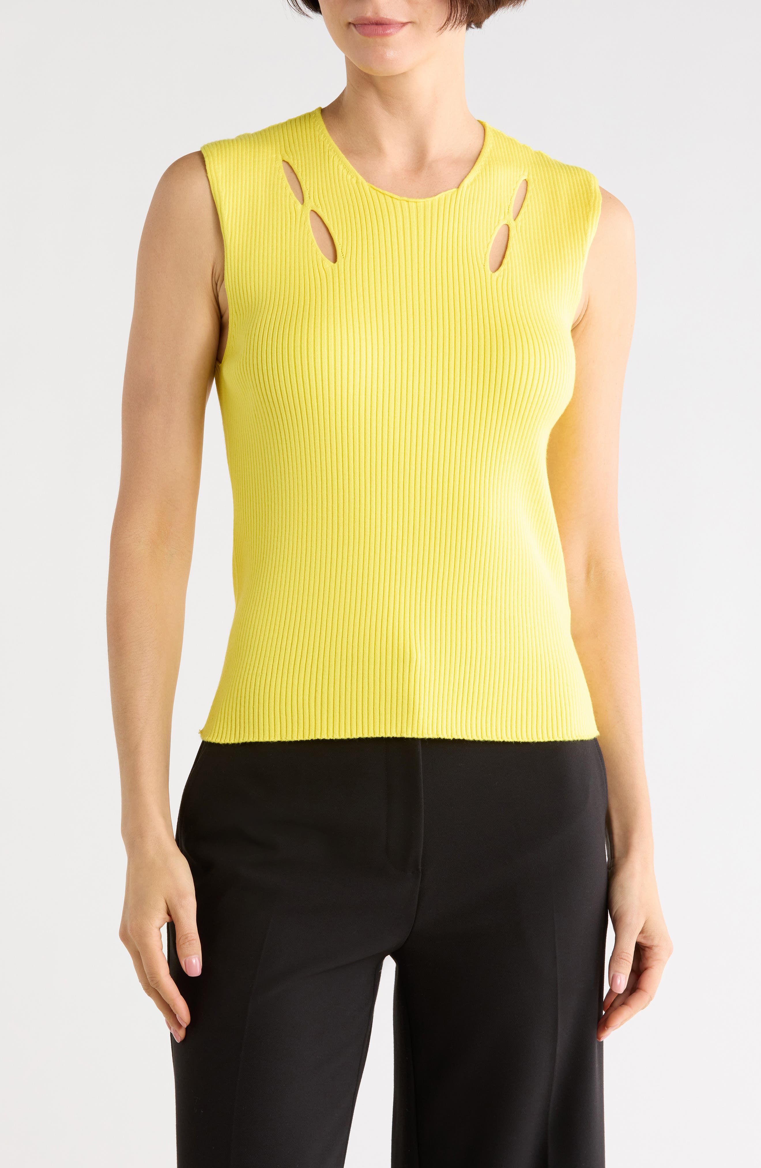 Longchamp Rib Knit Sleeveless Top