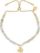 Estella Bartlett Amelia Wildflower Morganite Bead Slide Bracelet