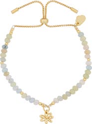 Estella Bartlett Amelia Wildflower Morganite Bead Slide Bracelet
