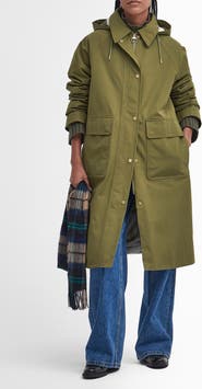 Barbour Francis Waterproof Insulated Long Coat with Removable Hood