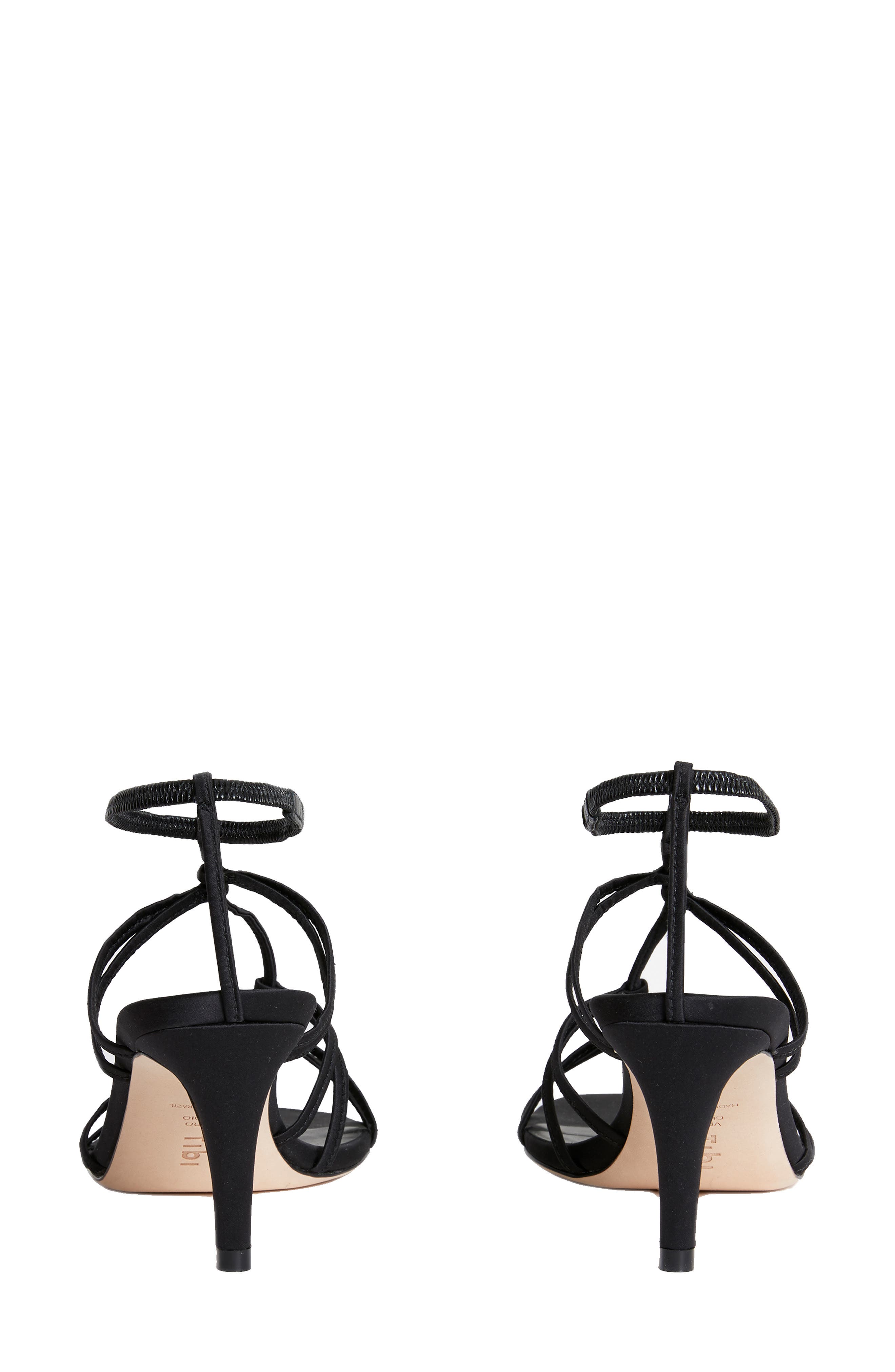 Tibi Gavin Strappy Satin Sandal, Alternate, color, 