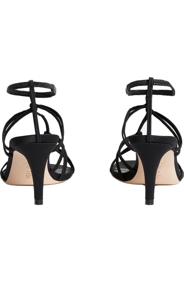 Tibi Gavin Strappy Satin Sandal, Alternate, color,