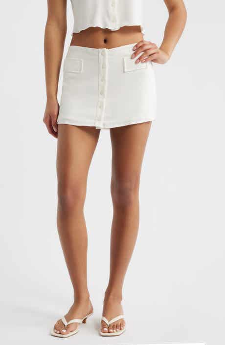 The Gracie Linen Blend Miniskirt