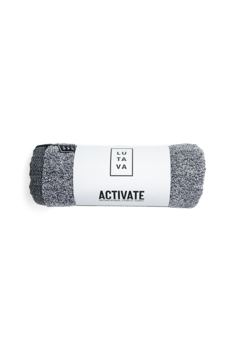 The Charcoal Activated Fitness Towel - 4 Pack, Main, color, Grey Heather