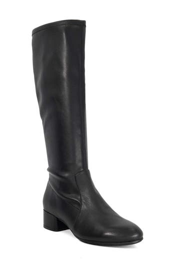 Dune London Topsy Knee High Boot In Black