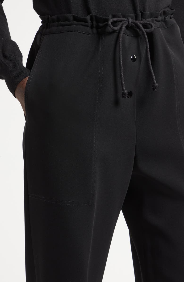 The Row Bonnette Drawstring Waist Wool & Nylon Crepe Pants, Alternate, color, 