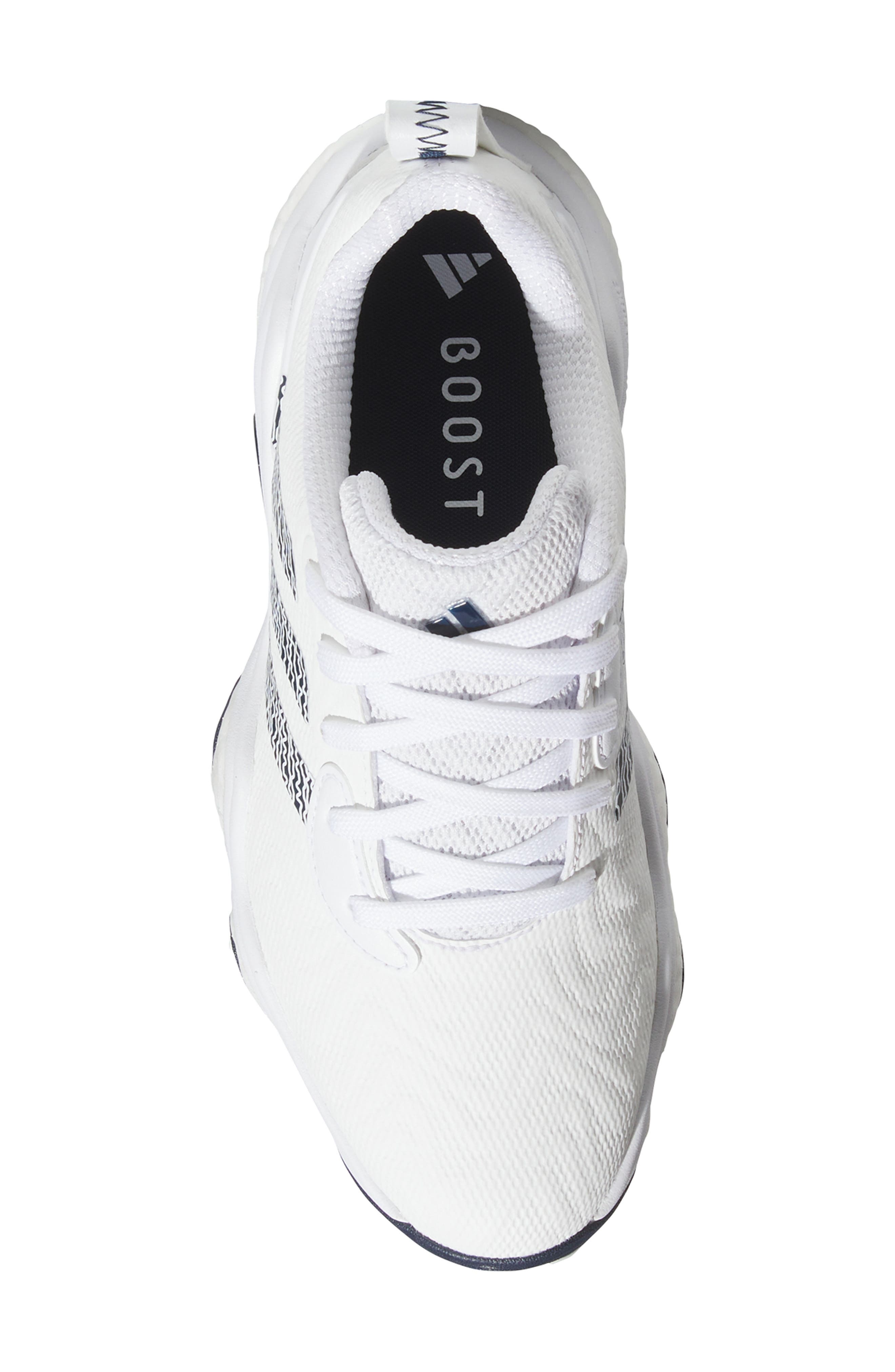 adidas Codechaos 25 Waterproof Spikeless Golf Shoe, Alternate, color, White/ Navy/ White