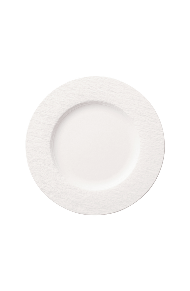Villeroy & Boch Manufacture Rock blanc Dinner Plate, Main, color, White