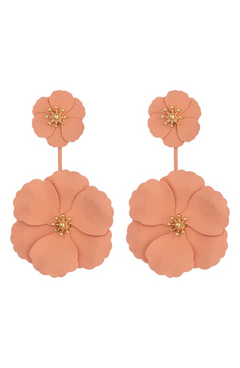 Daisy Floral Drop Earrings