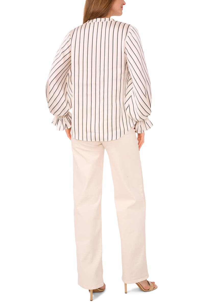 Vince Camuto Ruffle Cuff Top, Alternate, color, New Ivory