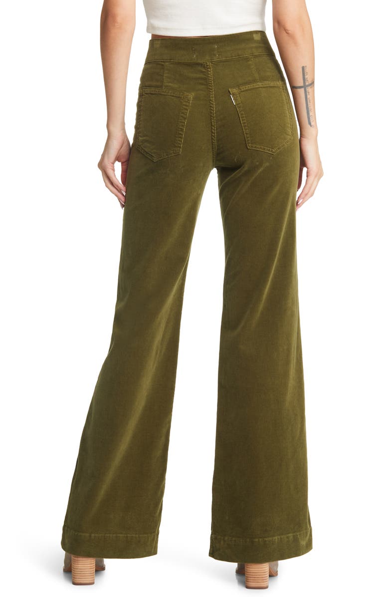 ASKK NY Brighton High Waist Wide Leg Corduroy Jeans, Alternate, color, 