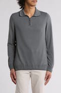 BOSS Luno Long Sleeve Zip Polo