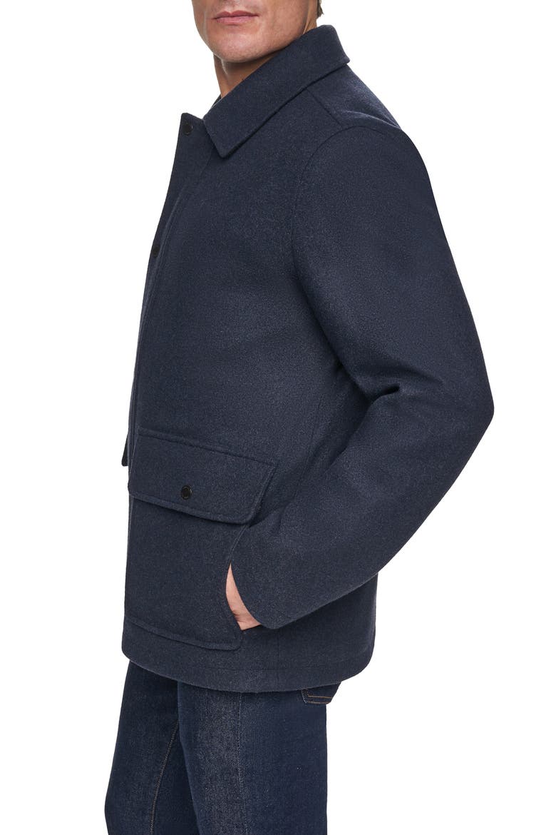 Flannel Jacket, Alternate, color, NAVY