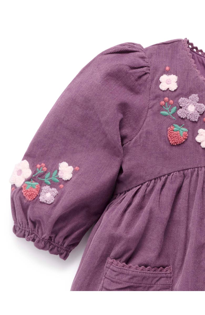 Purebaby Blooms Dress, Alternate, color, Heather