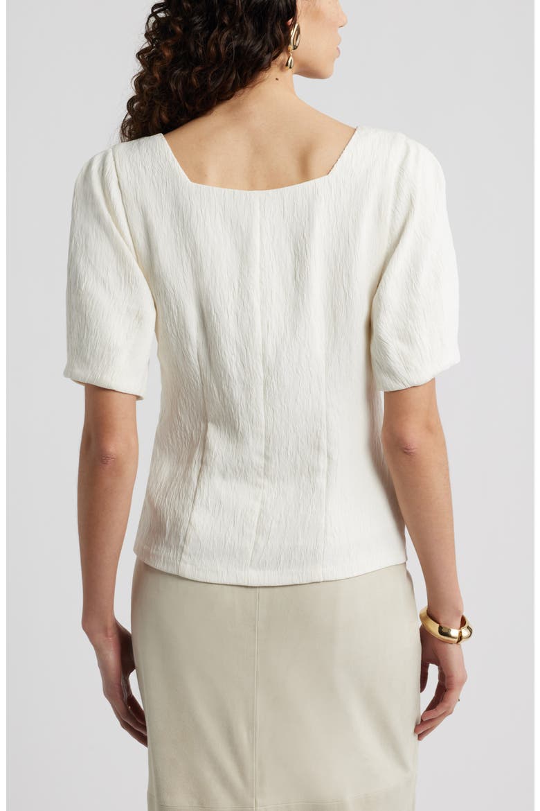 Texture Square Neck Top, Alternate, color, IVORY TOFU