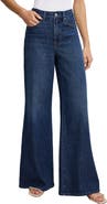 Good American Soft-Tech Good Waist Palazzo Jeans