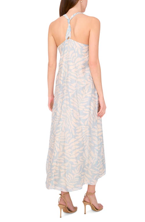 Halogenr Halogen(r) Botanical Print Sleeveless Midi Dress In Cream