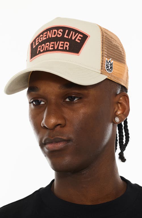 Cult Of Individuality Legends Mesh Back Trucker Hat In White