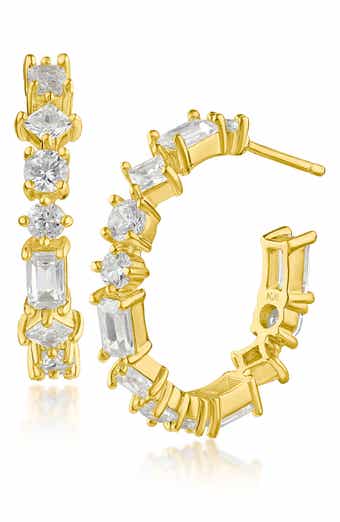 Assorted CZ Hoop Earrings