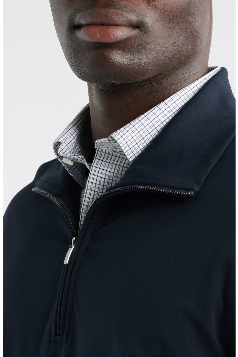 Travel Luxe Quarter Zip Pullover, Alternate, color, BLACK ROCK